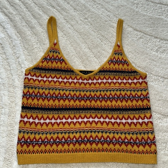 rag & bone Willow Fair Isle Wool Camisole - Picture 3 of 6